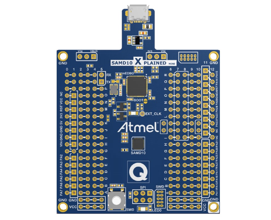 Location Circuit - Atmel / Microchip ATSAMD10 Xplained Mini Evaluation Kit Location Circuit - Atmel / Microchip ATSAMD10 Xplained Mini Evaluation Kit